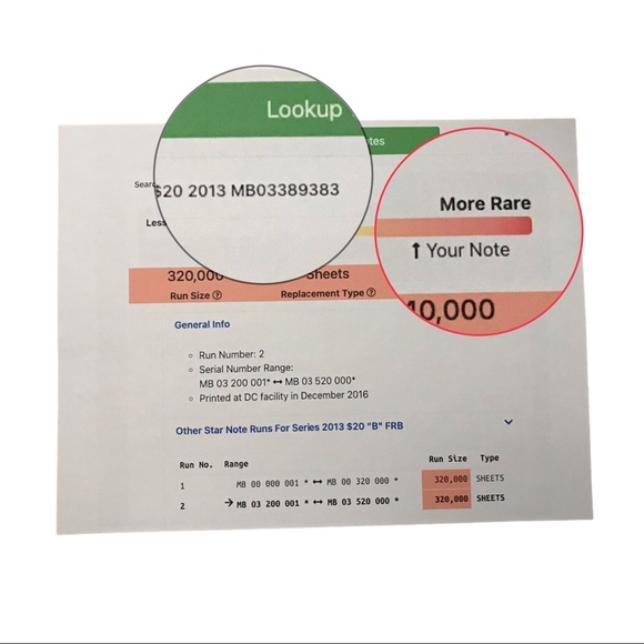 More Rare and Error $20 Bill - Picture 2 of 6